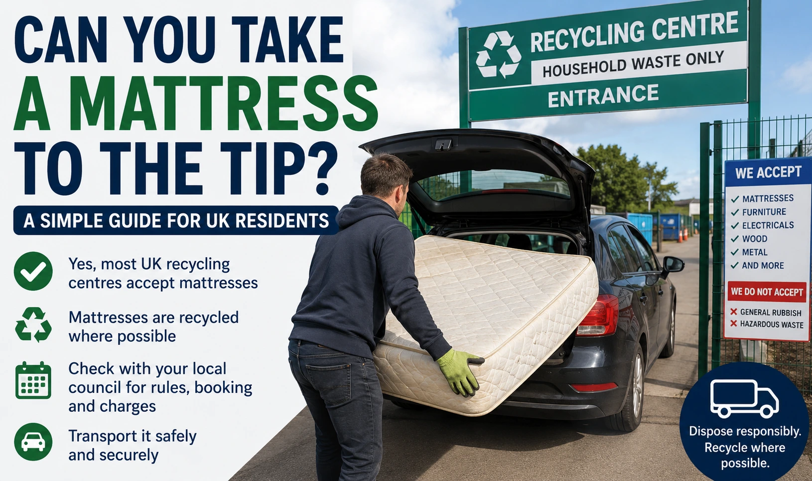 Can You Take a Mattress to the Tip