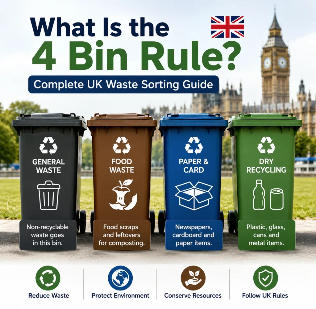 What Is the 4 Bin Rule? Complete UK Waste Sorting Guide
