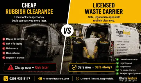 Cheap Rubbish Clearance vs Licensed Waste Carrier: Which Should You Choose?