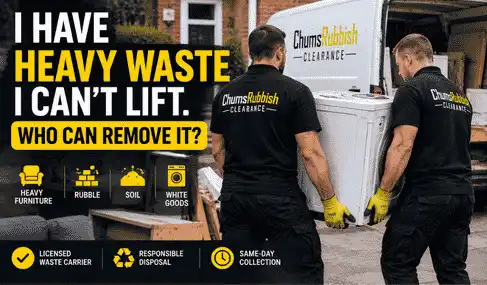 I Have Heavy Waste I Can’t Lift. Who Can Remove It?