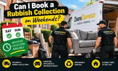 Can I Book a Rubbish Collection on WeRubbish removal team collecting household waste during a weekendekends